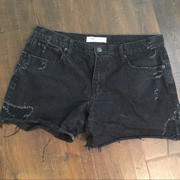 GAP 1969 distressed denim shorts - Picture 4 of 6